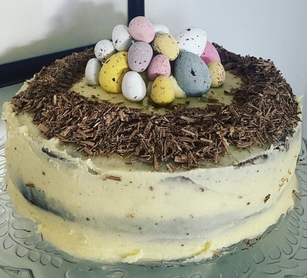 Can I show off my Easter cake? And would anyone like to show me theirs?