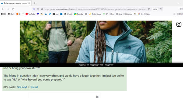 Huge ads not scrolling