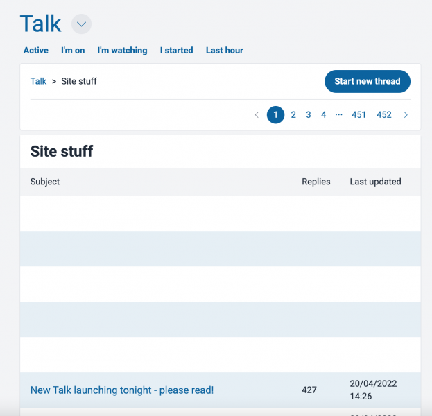 New Talk launching tonight - please read!