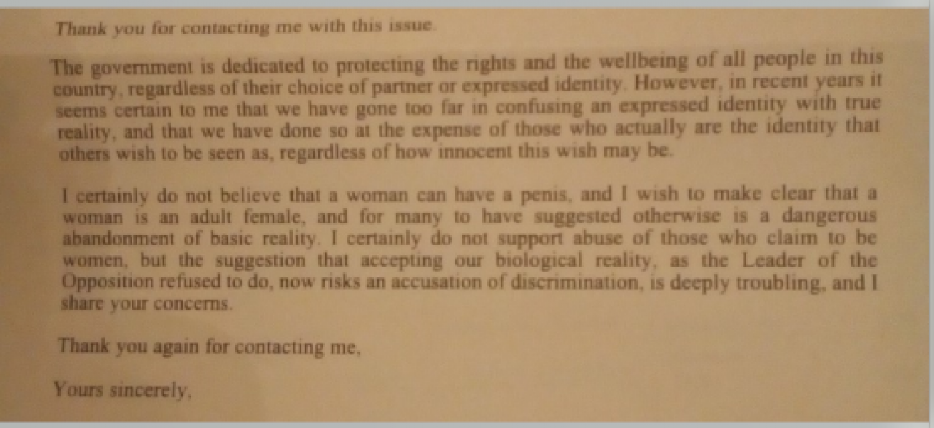 AIBU to think that not all Conservative MP's are a total disaster when it comes to biological reality?