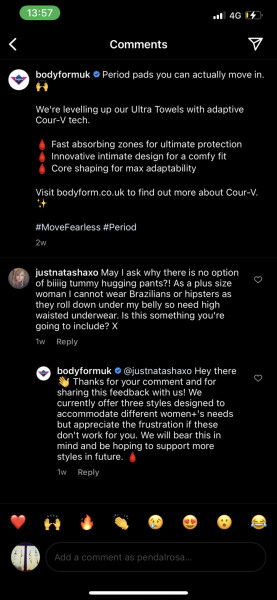 "It's an actual fact that not just women experience periods"