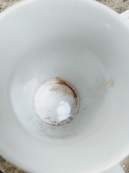 To think the dishwasher should clean my coffee cups should?