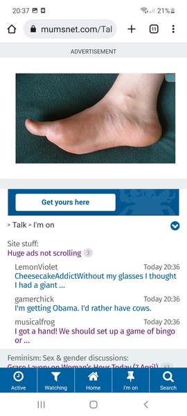 Huge ads not scrolling