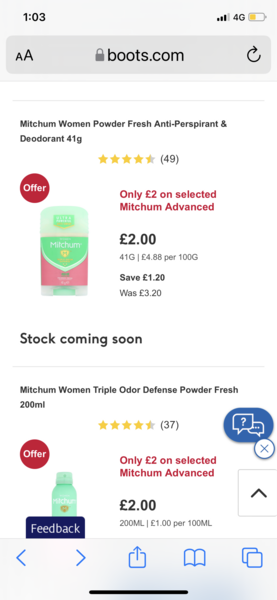 Does anyone use Mitchum Powder fresh stick??