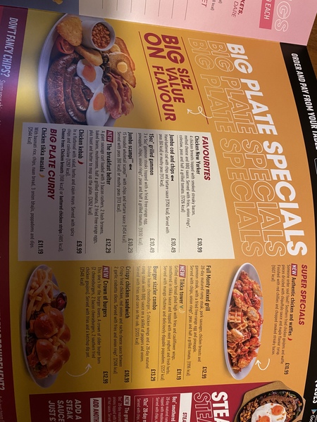 Calories on the menu - just why?