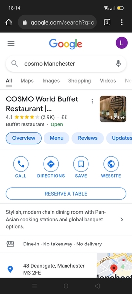 Where to eat in central Manchester?