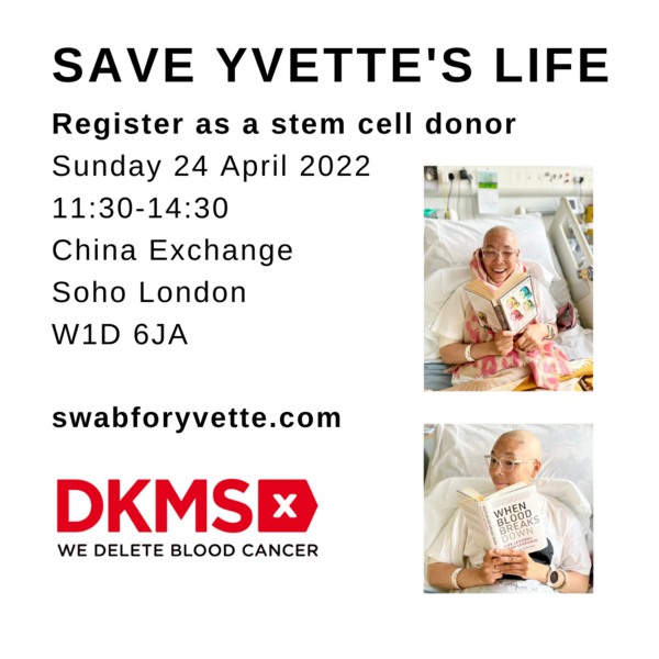 Please consider registering as stem cell donor or donating cord blood - save my friend dying of blood cancer