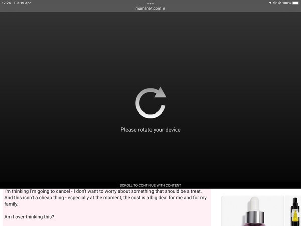 Can't see the threads because of HUGE adverts!