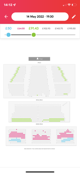 To not want to pay 750 for theatre tickets