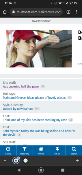 Ads covering half the page!