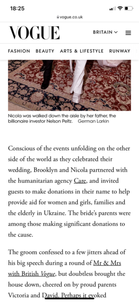 To be disgusted  by brooklyn Beckham wedding