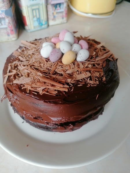 Can I show off my Easter cake? And would anyone like to show me theirs?