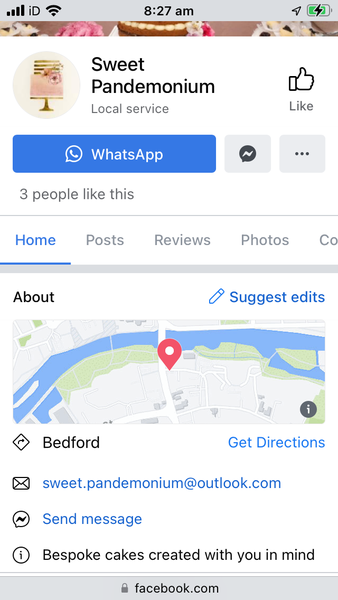 I have a cake business