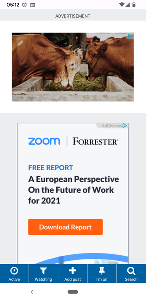 Huge ads not scrolling