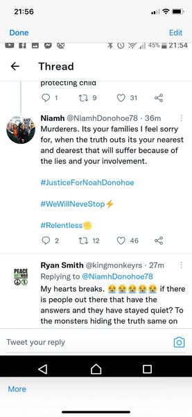 💙 THREAD 2: Will you spare five minutes to help the lovely Noah Donohoe get the justice he deserves and to support his mummy Fiona in getting the truth about what happened to her beloved son? 💙