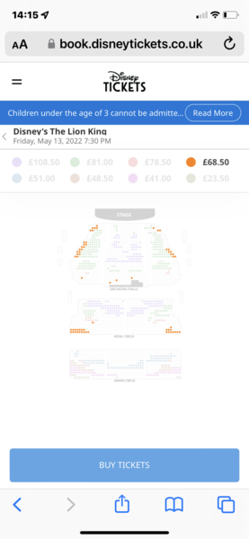 To not want to pay 750 for theatre tickets