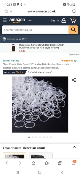 Has anyone got those little tiny clear elastic hairbands? I can only buy a pack of 200, just wondering if someone would kindly send me a few (I'd provide the envelope and stamp)