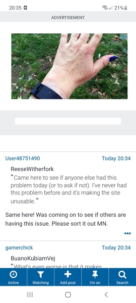 Huge ads not scrolling
