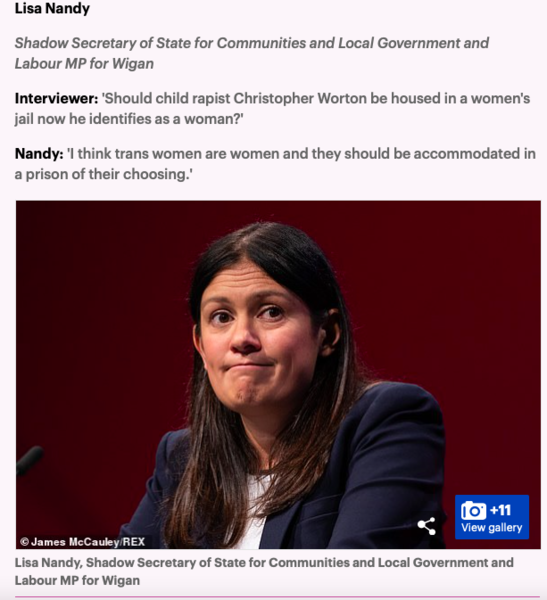 Maya Forstater on front page of Daily Mail
