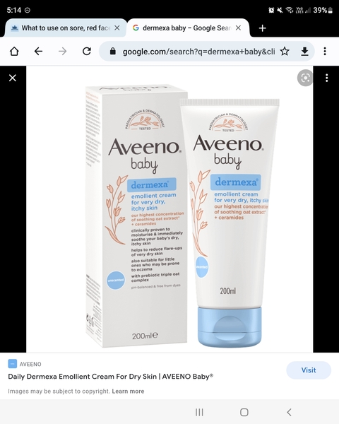 What to use on sore, red face