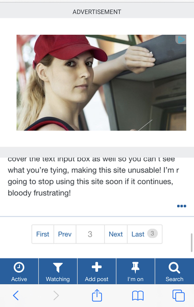 Huge ads not scrolling