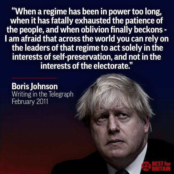 Boris has been fined - Tory voters, should he go?