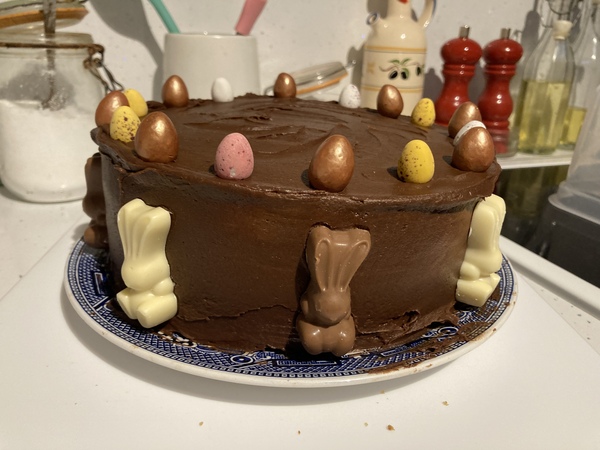 Can I show off my Easter cake? And would anyone like to show me theirs?