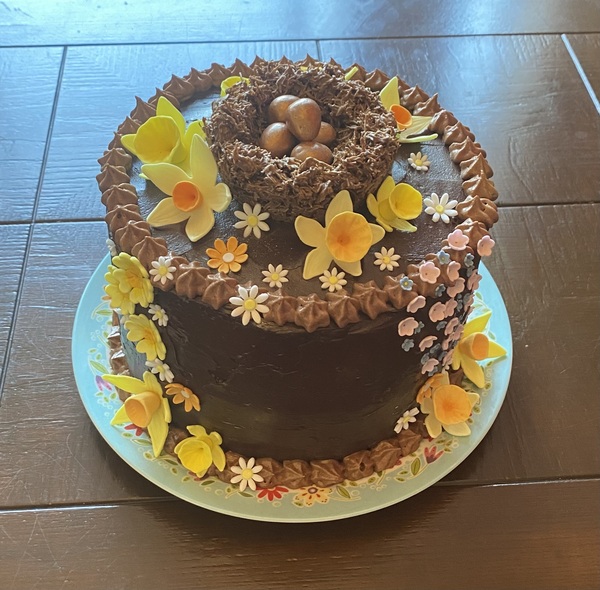 Can I show off my Easter cake? And would anyone like to show me theirs?