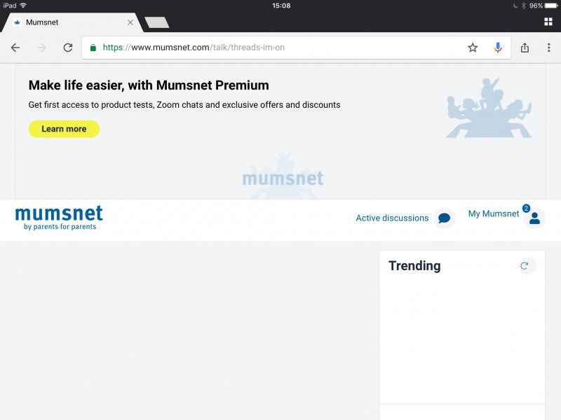 can't see anything on my IPAD