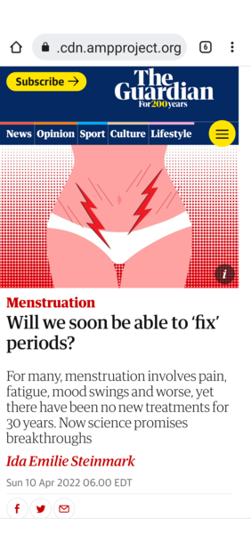 Humans menstruate