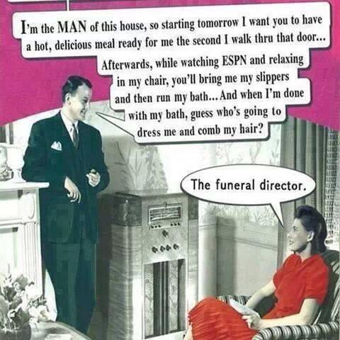 Husband has decreed that...
