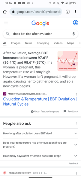 Do I ovulate day of or day before bbt rise?