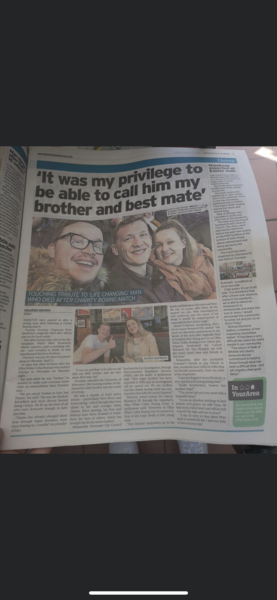 Sudden death of my nephew