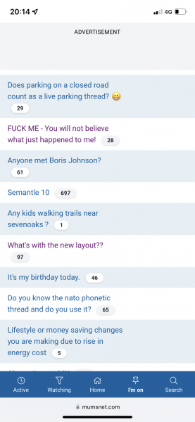 To think this new site is a bit shite?