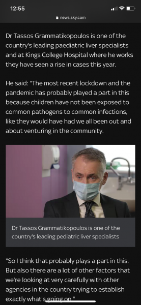 Hepatitis outbreak in children