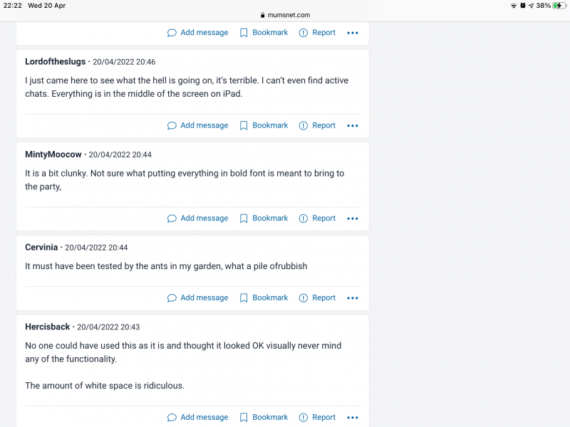Was anyone on here a tester for this awful new site? 