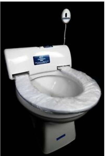 I sat down on a public toilet seat today