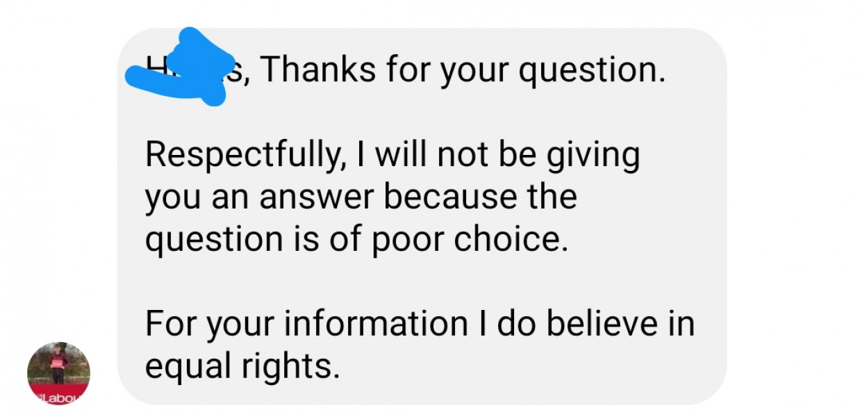MP for Caerphilly (Labour) - dreadful answer