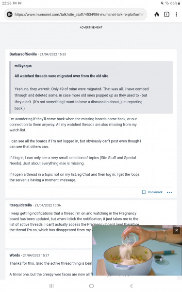 Mumsnet Talk re-platforming - Known issues update 