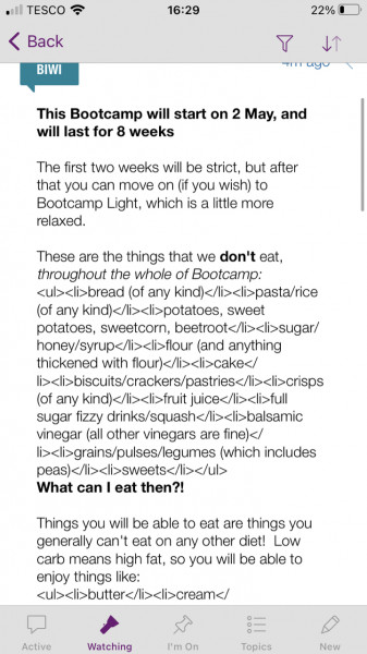 May 22 Low Carb Bootcamp - the preparation thread