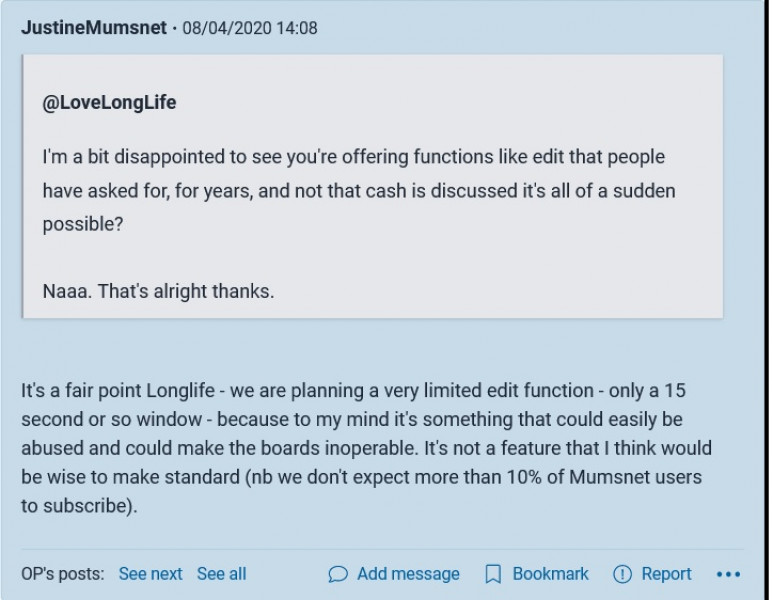 Still no edit button