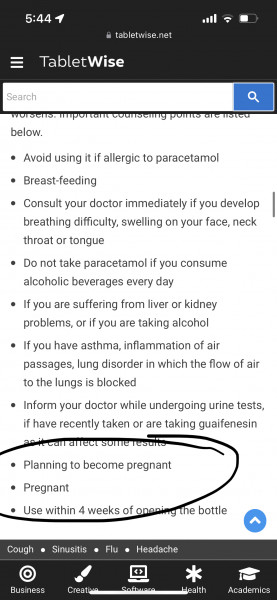 Cold medicine during TTC?