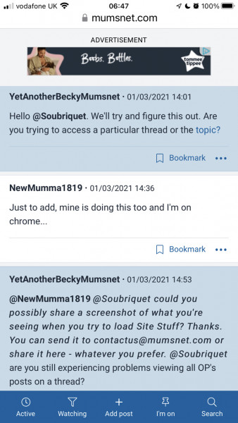 Are users highlighted in blue always Mumsnet HQ?