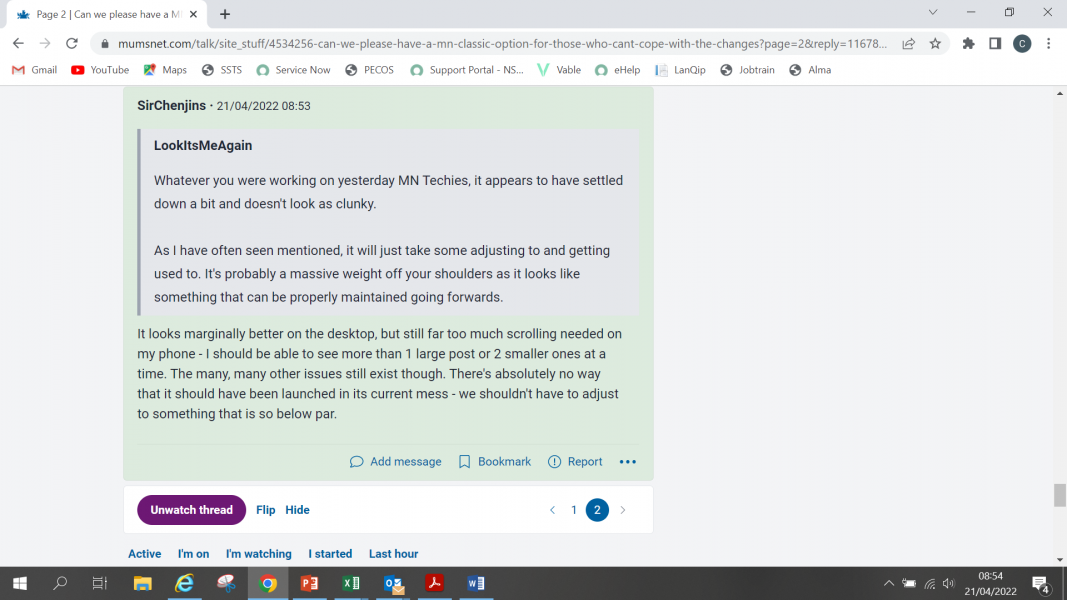 Can we please have a MN Classic option for those who can't cope with the changes?