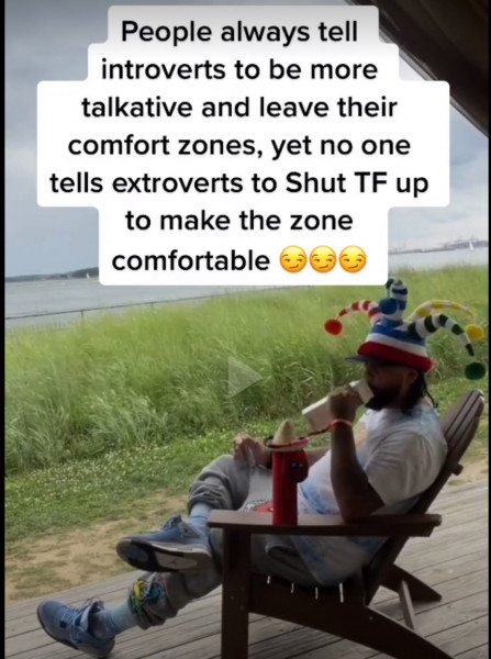 To think that introverts don't need "bringing out their shell!" 🙄