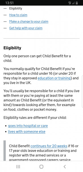 Still Getting Child Benefit 