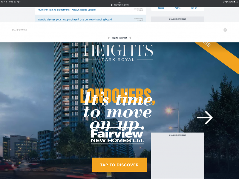 Site virtually unusable due to ad