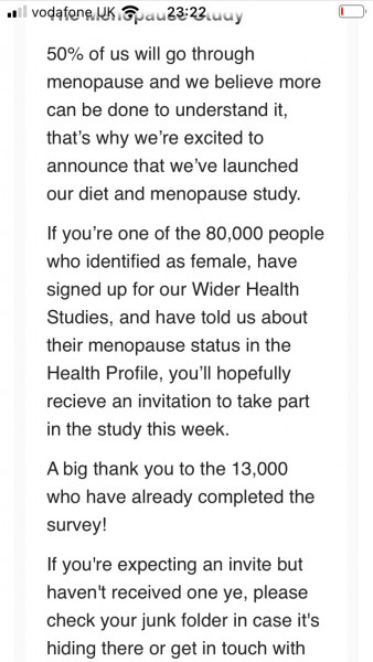 I'm done with the Zoe COVID study