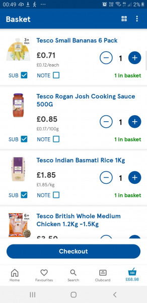 How much do you spend on your weekly shop?