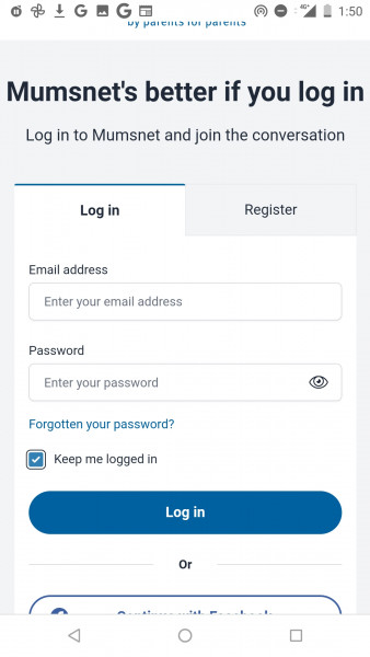 Having to log in every time I use site